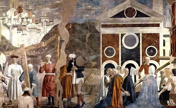 Piero Della Francesca 1416-1417 -1492. Discovery and Proof of the True Cross: Fresco