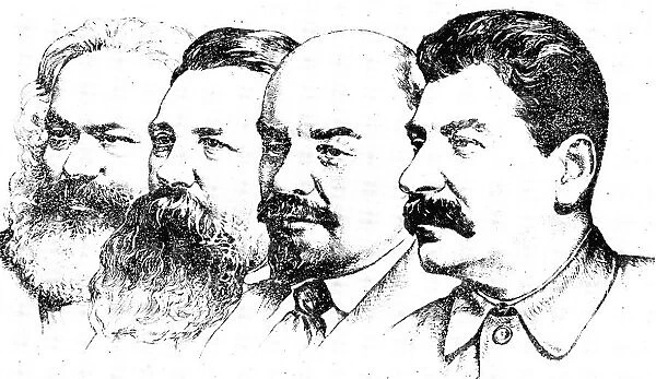 Four pioneers of the Soviet Socialism