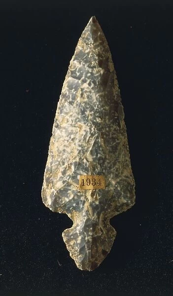 Polished flint dagger, from Umbria region