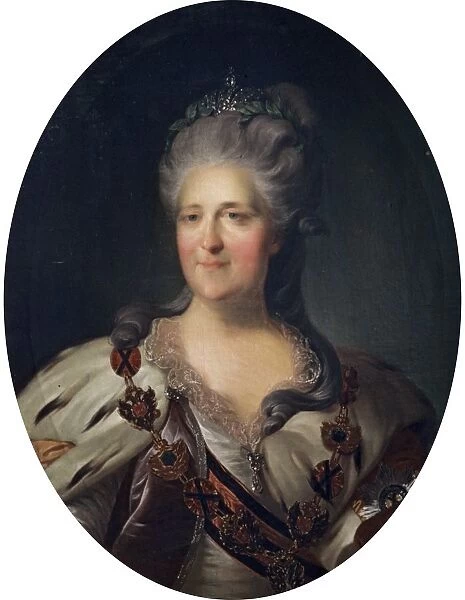 Portrait of catherine the great by f, rokotov