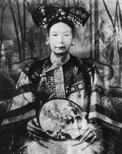 Portrait of dowager empress chih hsi of the manchu dynasty, tz u hsi, dragon lady, 1834-1908, china