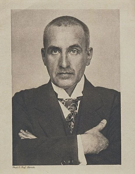 Portrait of German writer, journalist, poet, actor and playwright Frank Wedekind (1864 - 1918)