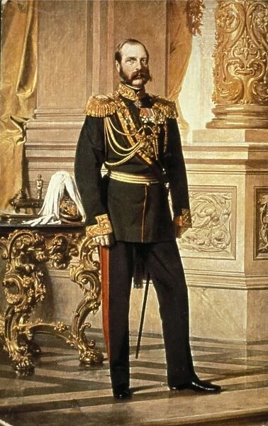Portrait of tsar alexander ll, emperor of russia