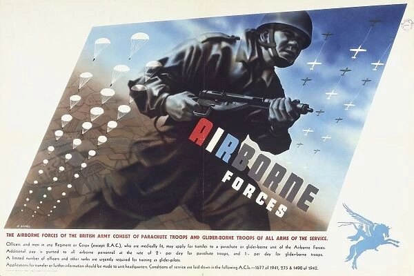 Poster for recruitment from World War II, by Abram Games, illustration, 1941-1942