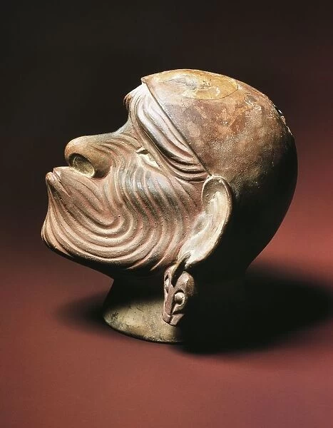 Pre-Columbian civilizations, Peru, Moche culture, masculine head from Trujillo