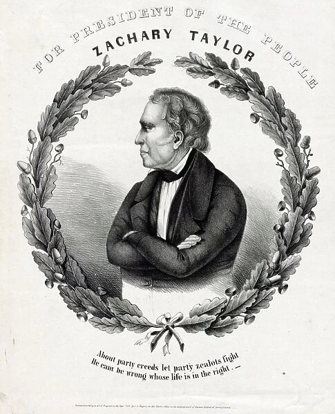 Presidential candidate Zachary Taylor, 1846