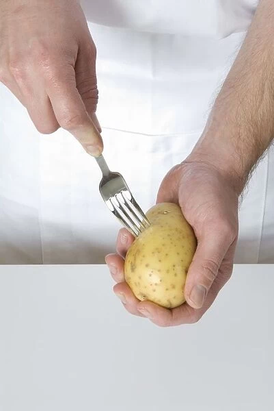 Pricking a Baked Potato