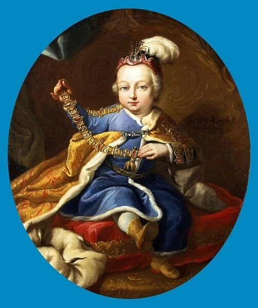 Prince Joseph (1741-1790), the future Emperor Joseph II of Germany and Austria. Son Francis I
