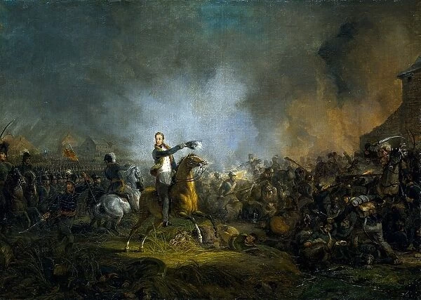 The Prince of Orange at the Battle of Quatre Bras, 16 June 1815. Painted in 1817 - 1818