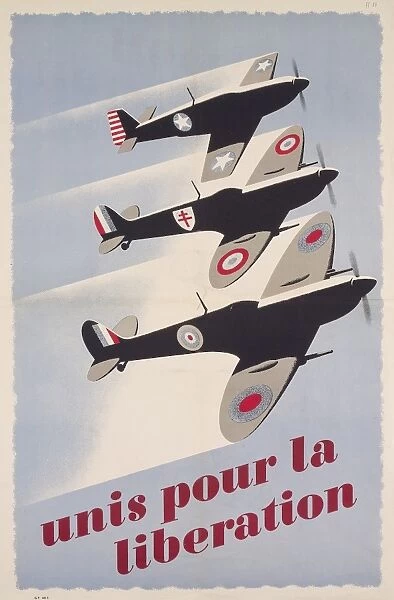 Propaganda poster for liberation from World War II