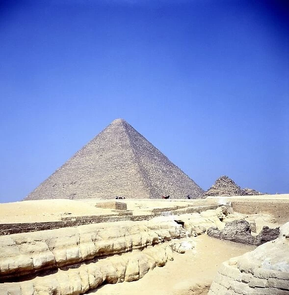 Pyramid at Giza. Pyramids one of the Seven Wonders of the World