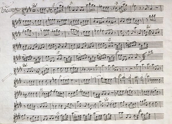 Quartets for two violins, viola, and basso, Autograph score by Luigi Boccherini (1743-1805)