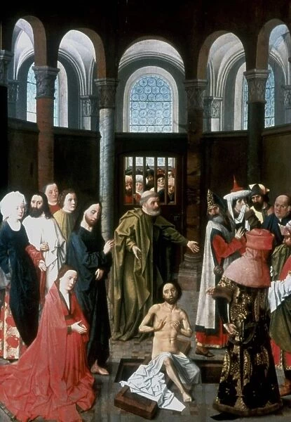 The Raising of Lazarus Jesus raised Lazarus, brother of Martha and Mary (left)