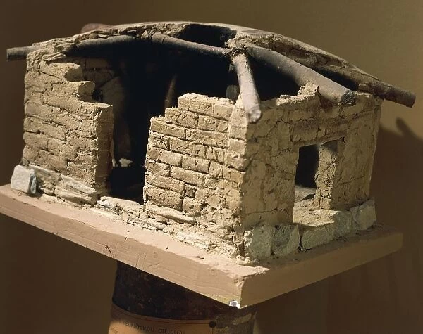 Reconstruction of neolithic dwelling