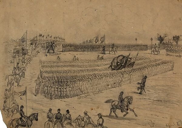 Review of Army of Potomac, 1836