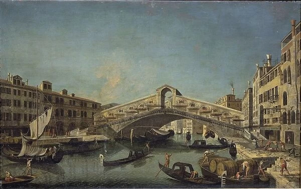 Rialto Bridge in Venice, by Michele Marieschi