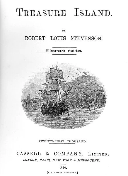 Robert Louis Stevenson (1850-94) Treasure Island adventure novel for children first