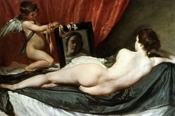 Rokeby Venus, also called The Toilet of Venus, Venus and Cupid, Venus at her Mirror, c1647-1651