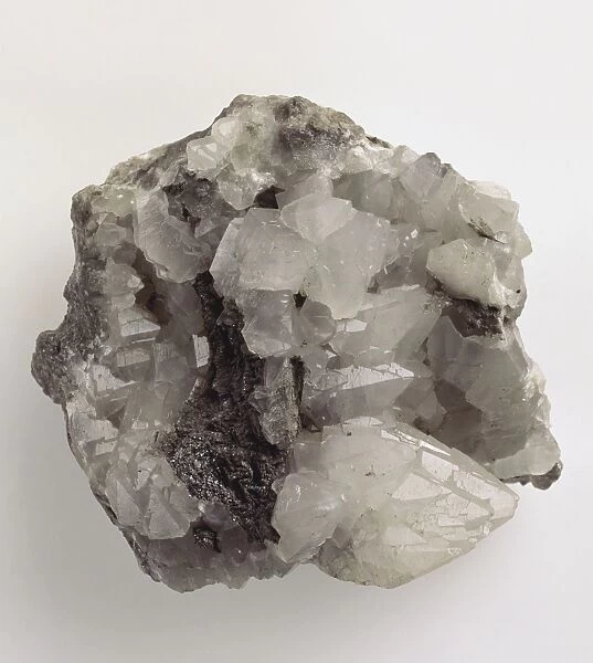 Rough grey Witherite mineral in crystal form