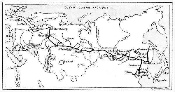 Route of Trans - Siberian Railway