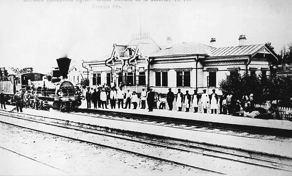 Russia, Trans-Siberian Railway: Ob station in 1903