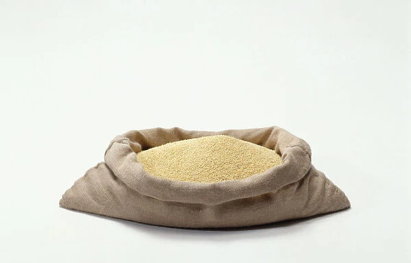 Sack of millet grains