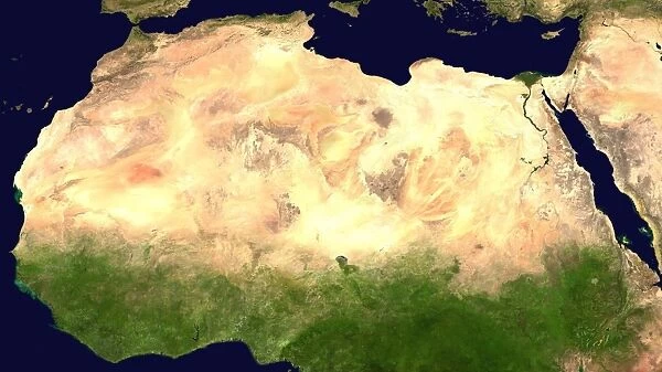 Sahara Desert (satellite image)