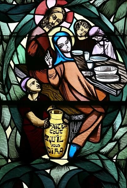 Saint-Joseph des fins church stained glass window