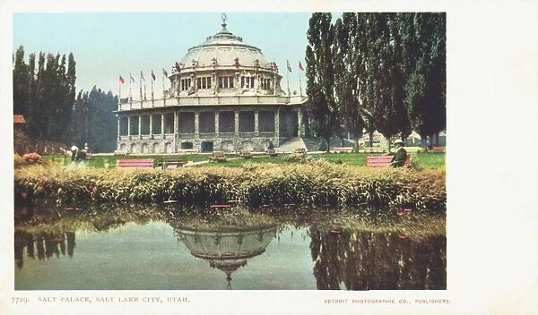 Salt Palace, Salt Lake City, Utah Postcard. ca. 1888-1905, Salt Palace, Salt Lake City, Utah Postcard