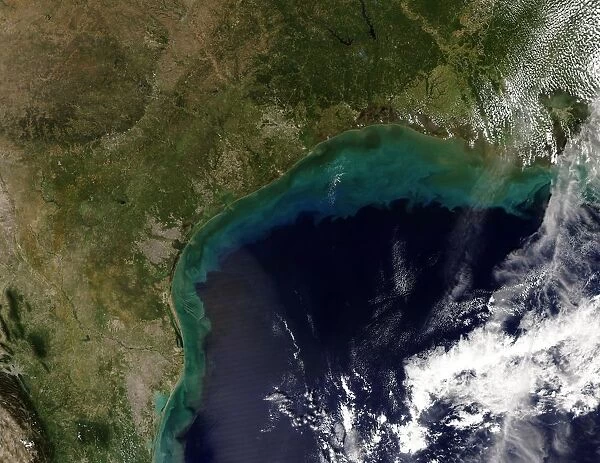 Satellite view of the Gulf Coast, USA - Tamaulipas, Mexico, to New Orleans, Louisiana