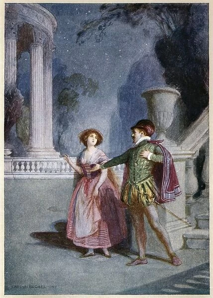 Scene from Mozarts opera Don Giovanni 1787 (c1914). Opera by Wolfgang Amadeus Mozart