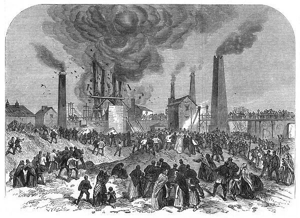 Second explosion at Oaks Colliery, Barnsley, Yorkshire, England, December 1866. 350
