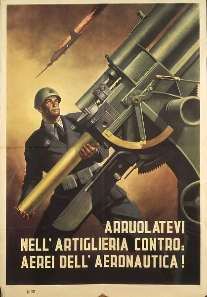 Second World War, Propaganda poster for recruitment of army soldiers