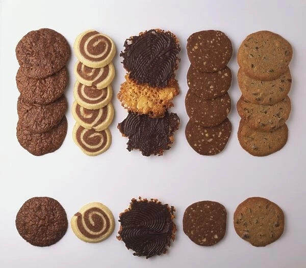 Selection of chocolate biscuits