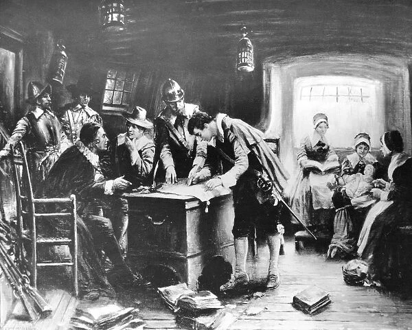 The Signing of the Mayflower Compact