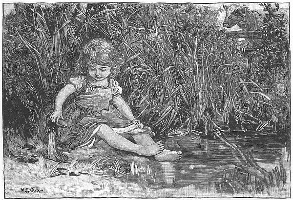Silas Marner by George Eliot, 1861. Eppie, at the age of three, has slipped out of