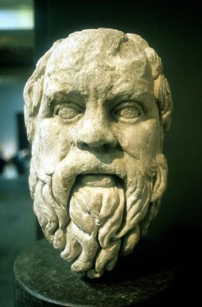 Socrates (469-399 BC) Greek philosopher. Roman copy of lost Greek original of c370 BC