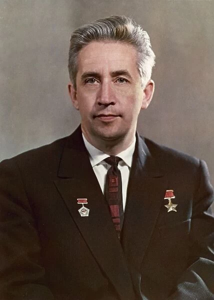 Soviet cosmonaut konstantin petrovich feoktistov who was part of the voskhod 1 mission, 1964