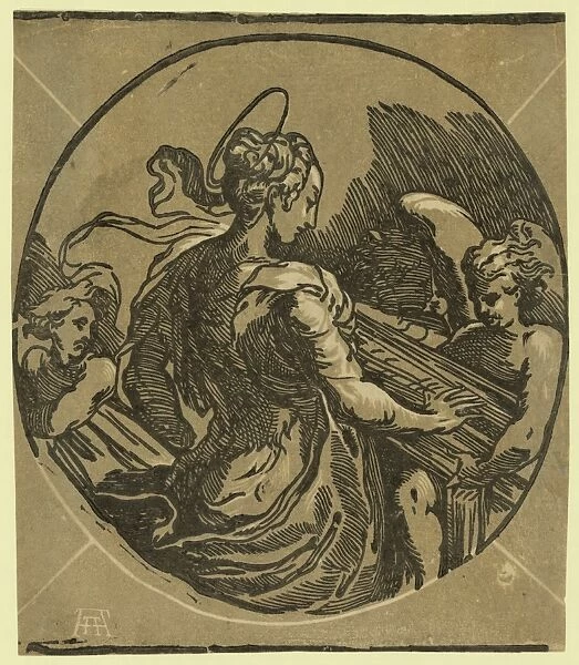 St. Cecilia  /  Aa [monogram Of Andrea Andreani]