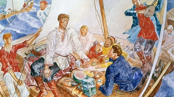 Stepan Razin, 1918. Watercolour. Kuzma Petrov-Vodkin (1878-1939) Russian painter