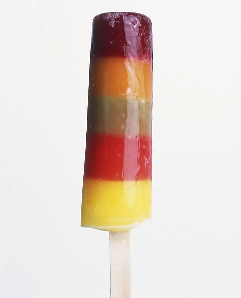 Striped ice lolly