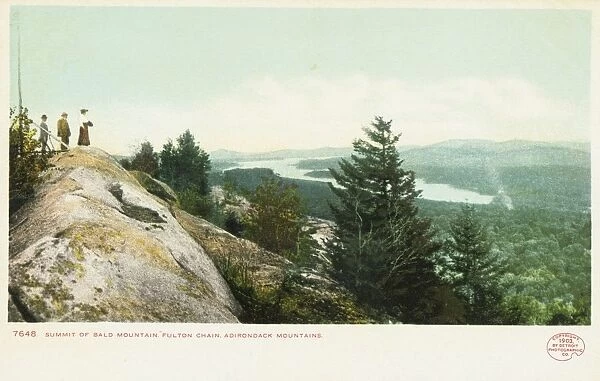 Summit of Bald Mountain Postcard. ca. 1904, Summit of Bald Mountain Postcard