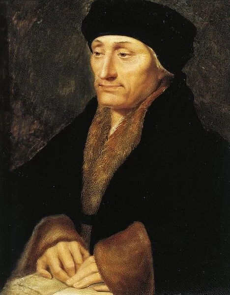Switzerland, Geneva, Portrait of Desiderius Erasmus of Rotterdam (1466-1536)