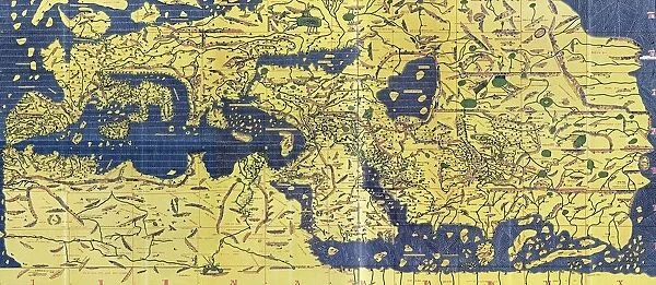 The Tabula Rogeriana, drawn by al-Idrisi for Roger II of Sicily in 1154, an important