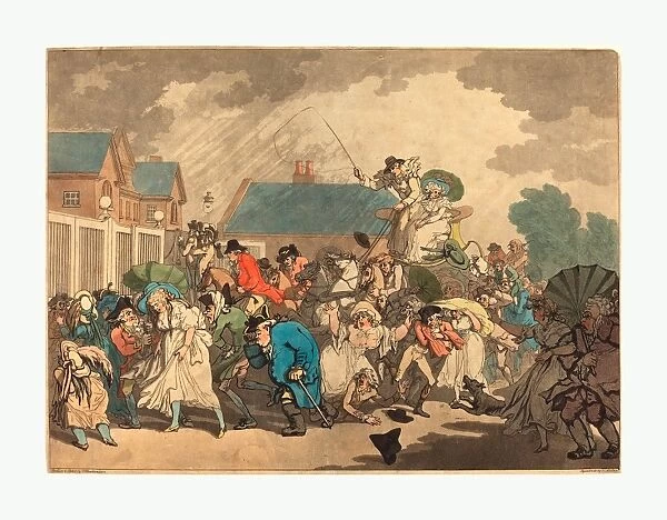 Thomas Rowlandson (british, 1756 - 1827 ), A Squall In Hyde Park, 1791