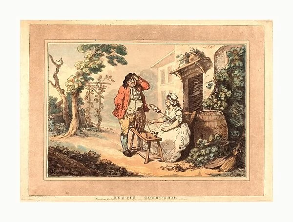 Thomas Rowlandson (british, 1756 - 1827 ), Rustic Courtship, 1785