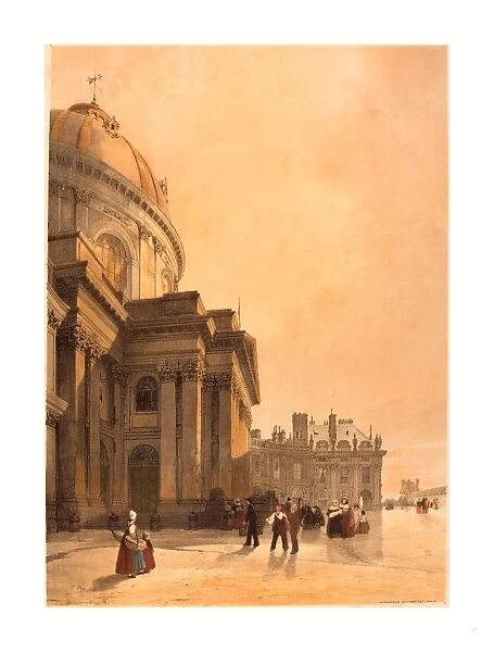 Thomas Shotter Boys (british, 1803 1874 ), La Chapelle De L institut, Paris, 1839, Lithograph