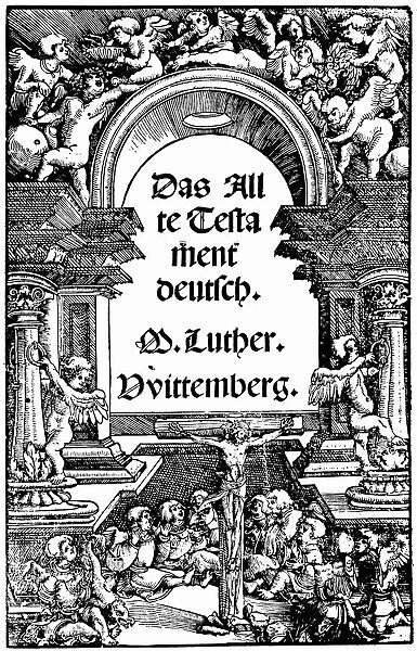 Title page of Luthers Old Testament