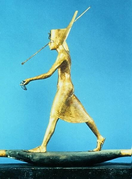 Tutankhamun (Tutenkamen) d. c. 1340 BC 18th dynasty Egyptian Pharaoh. Guardian figure