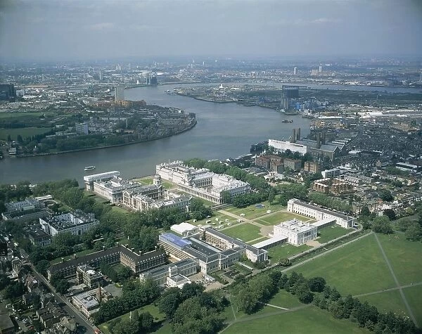 UK, England, London, Aerial view of Greenwich
